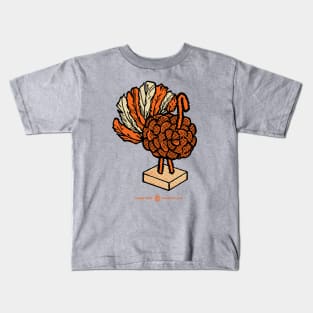 Vintage Pinecone Turkey Kids T-Shirt